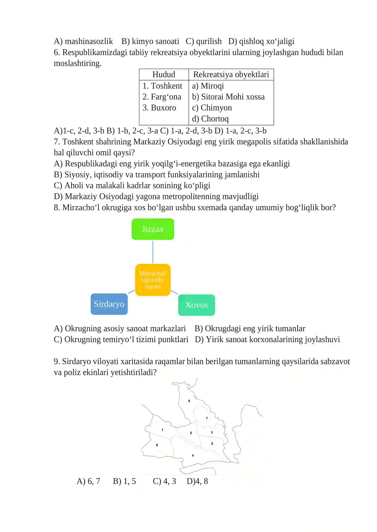 8 - sinf Geografiya 3 - CHSB (DEMO) 2
