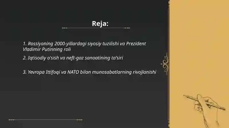 Yangi mingyillikda Rossiya 2