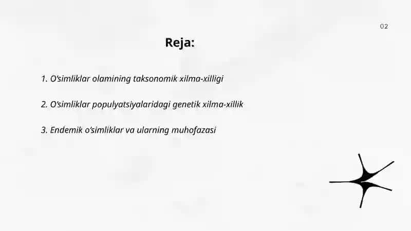 O‘simliklar olamining xilma xilligi 2