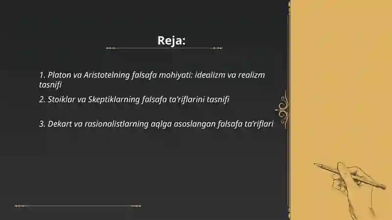Falsafaning mohiyati 2