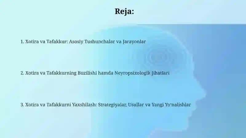 Xotira va Tafakur 2