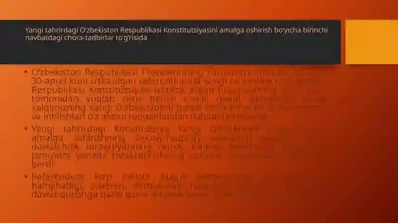 O‘zbekiston Respublikasi Konstitutsiyasi 2