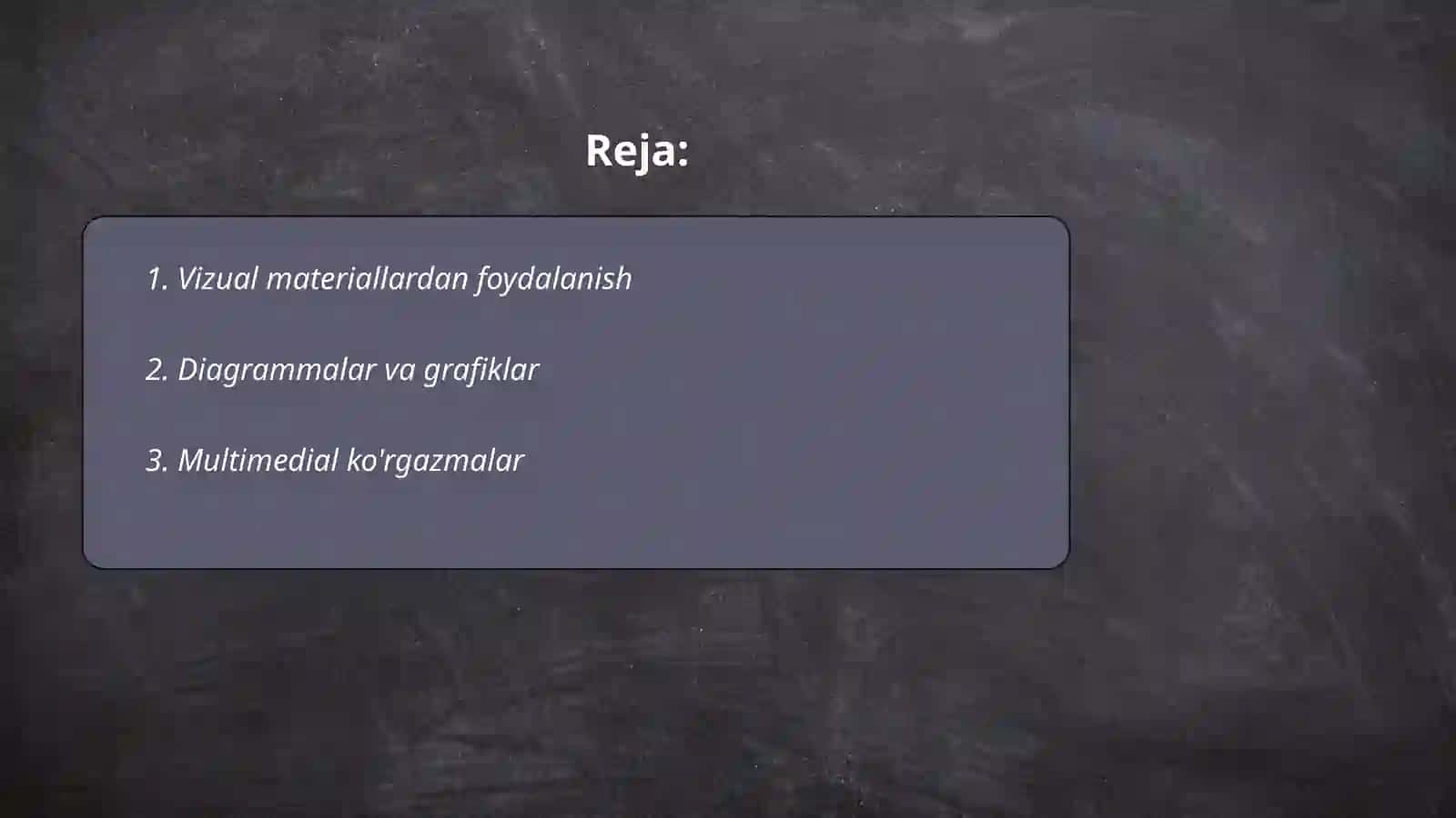 Professional talimda koʻrgazmali usullar 2
