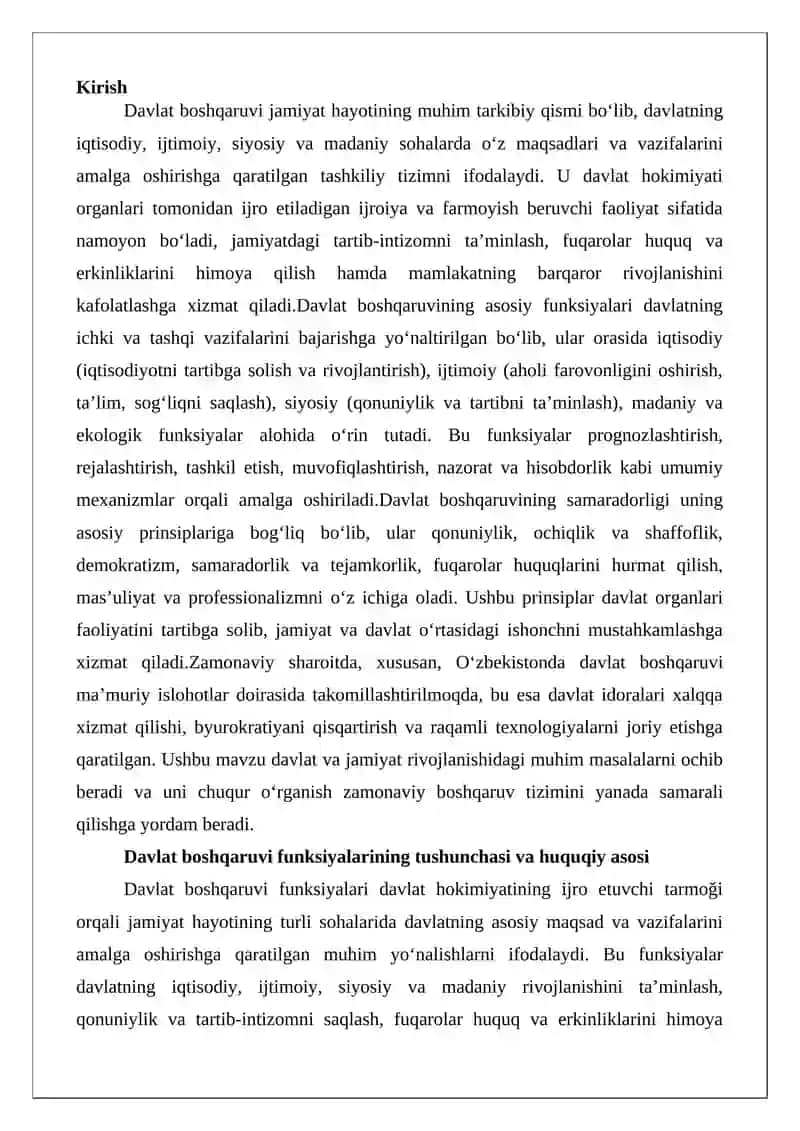 Davlat boshqaruvi funksiyalari 2