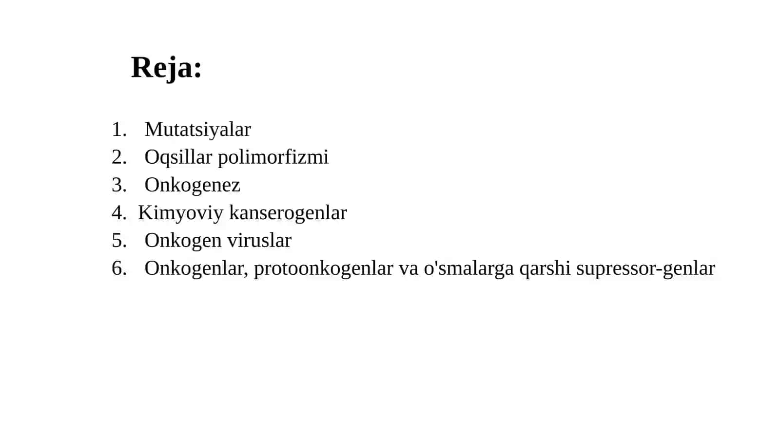 Mutatsiyalarva kanserogenez 2