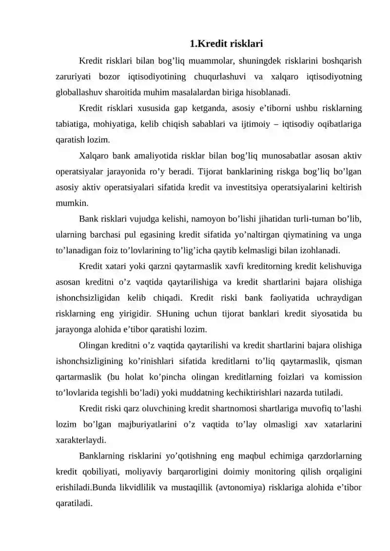 Kredit risklari 2