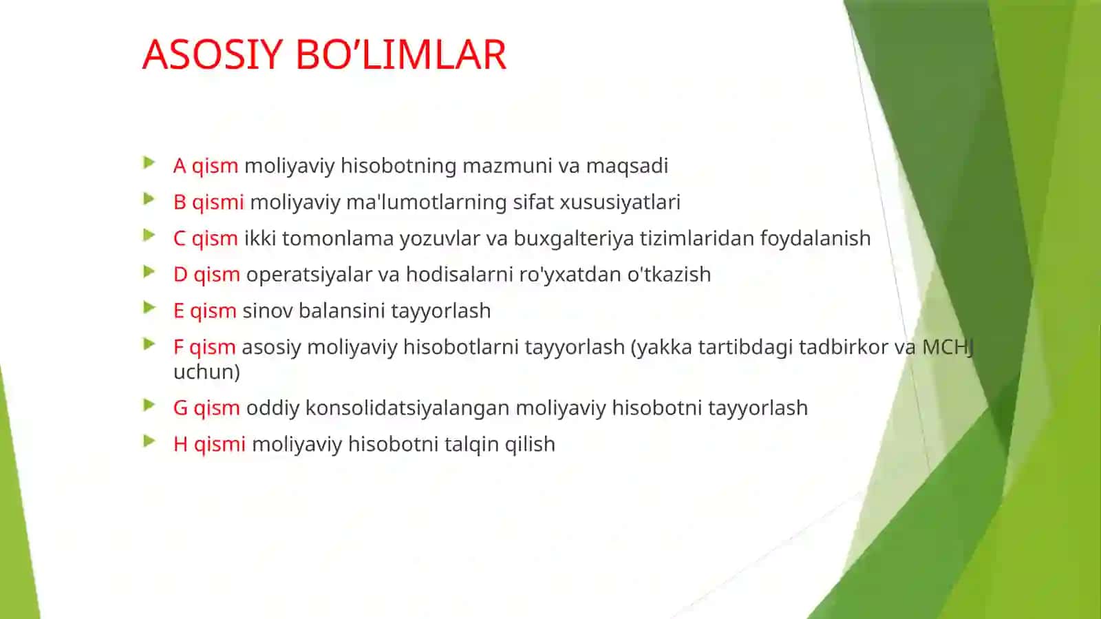 Moliyaviy Hisob 2