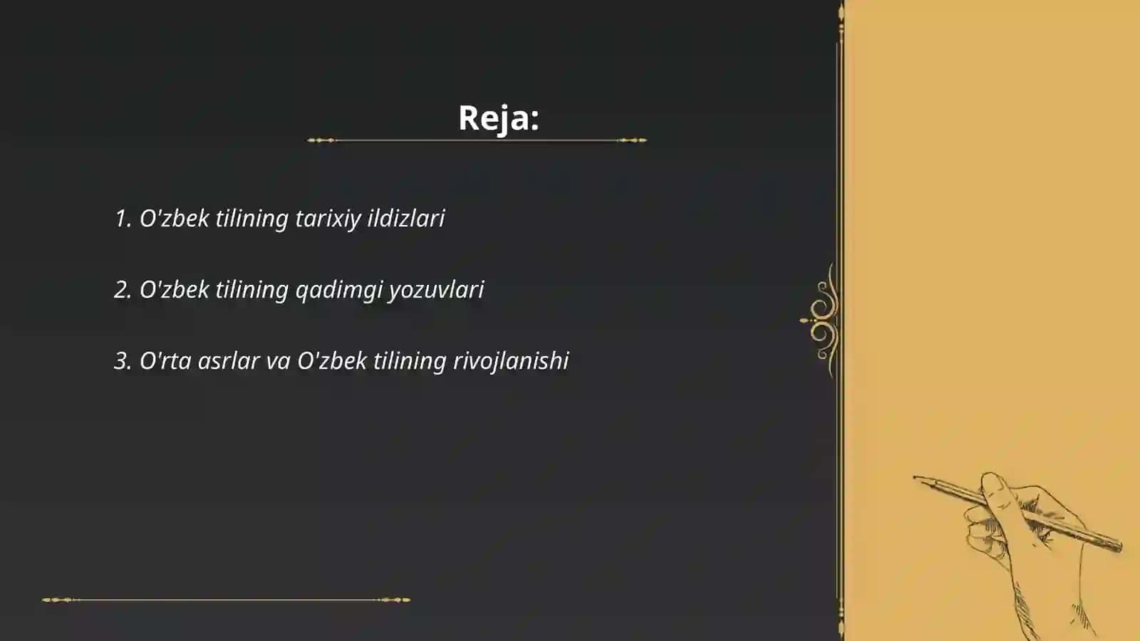 O'zbek tilining tarixiy ildizlari 2