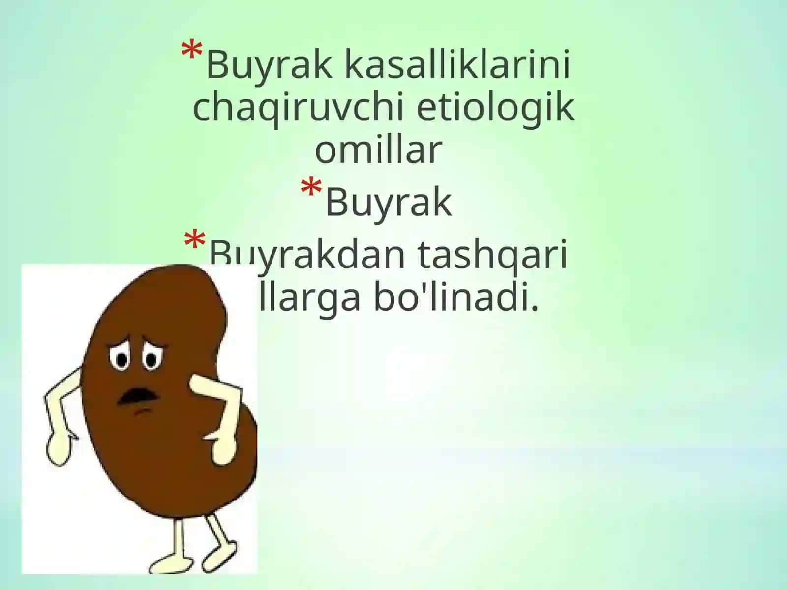 Buyrak kasalliklari 2