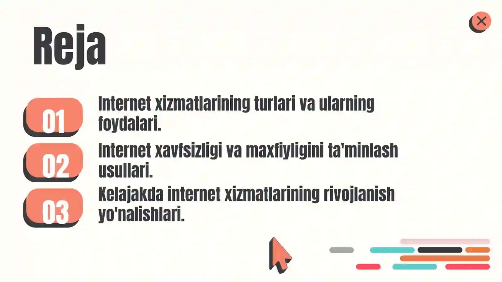 Internet xizmatlari bilan ishlash 2