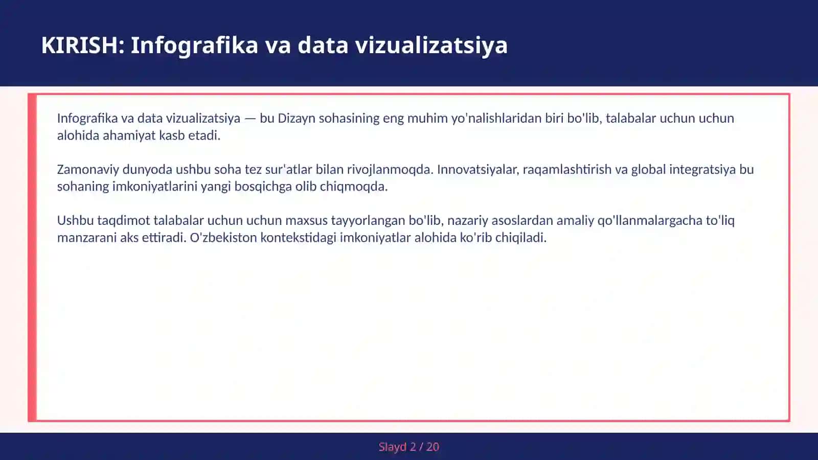 Infografika va data vizualizatsiya 2