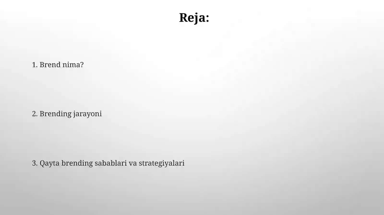 Brend nima? 2