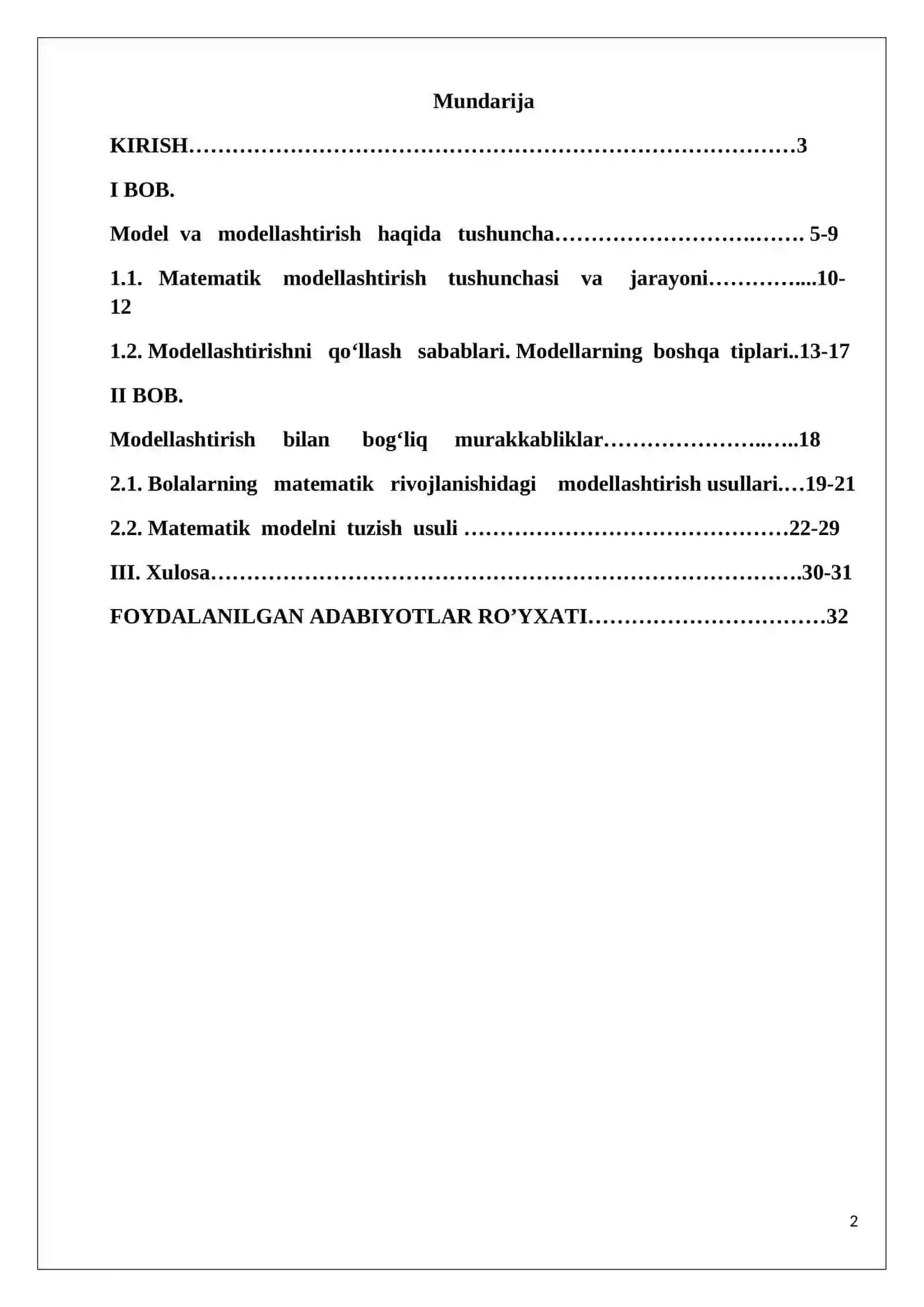 Bolalarning matematik rivojlanishidagi modellashtirish usullari 2