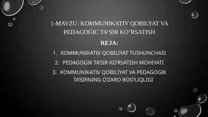 kommunikativ qobilyat va pedagogic ta’sir ko’rsatish 2