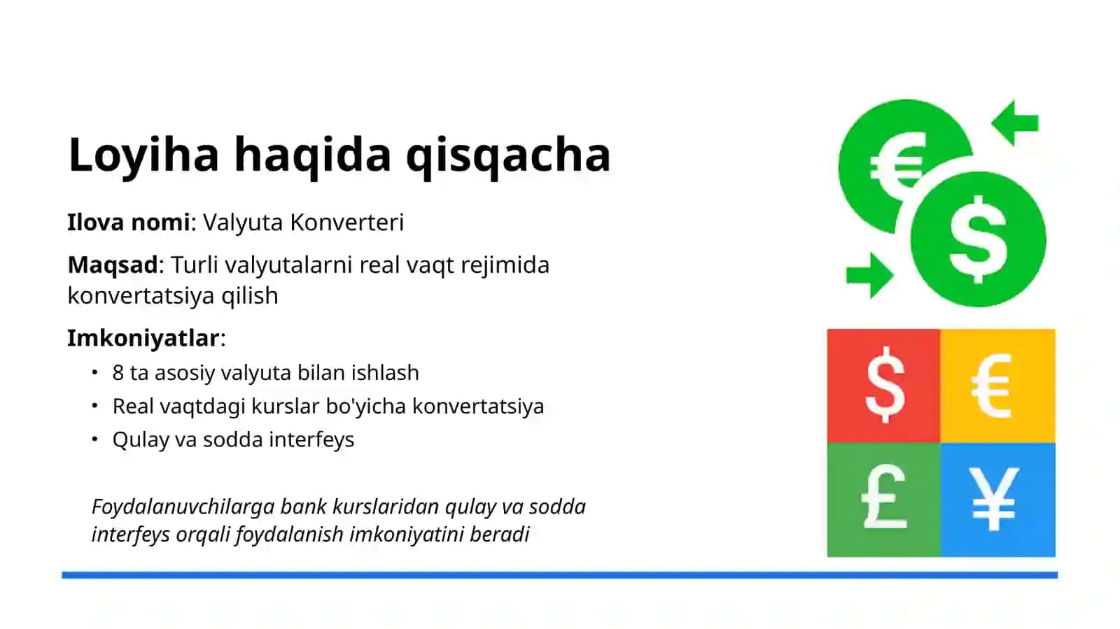 Qiziqarli savol-javob ilovasi yaratish. Prezentatsiya 2
