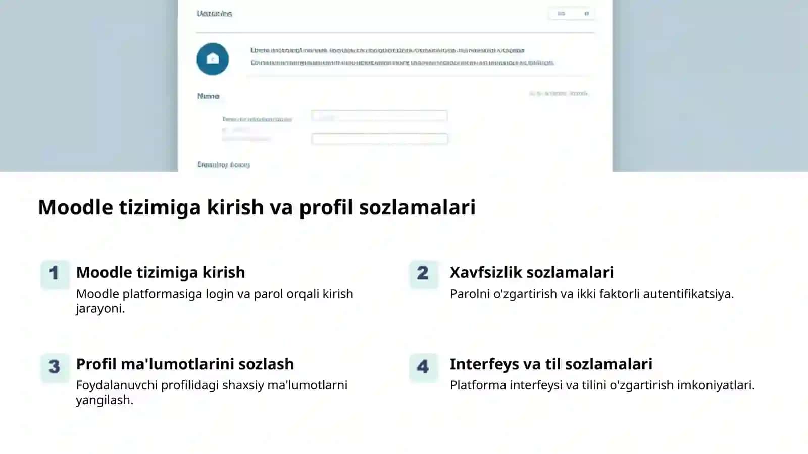 Moodle tizimida o‘qituvchi vakolatlarini o‘zgartirish 2