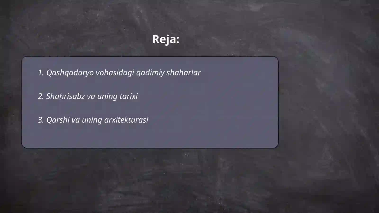Qashqadaryo vohasidagi shaharlar 2