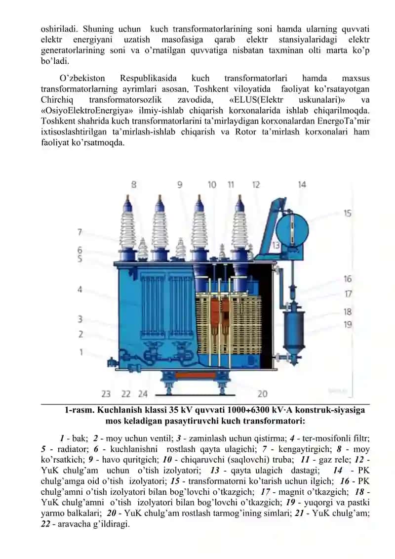 Kuch transformatorlarini tanlash 2