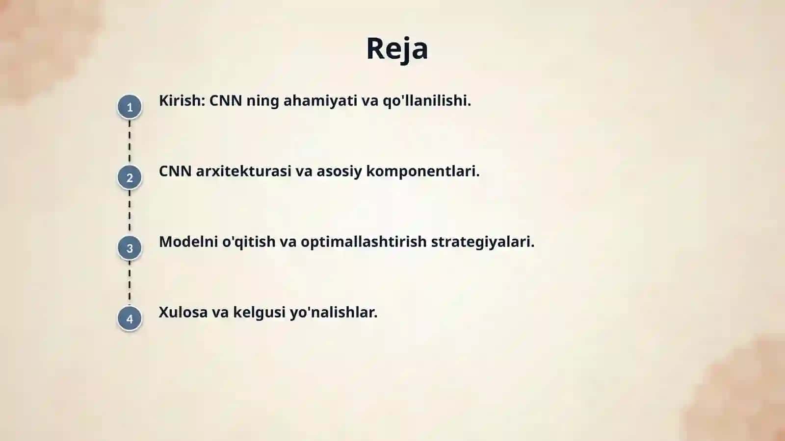Konvolyutsion neyron tarmoqlari asosida model ishlab chiqish 2