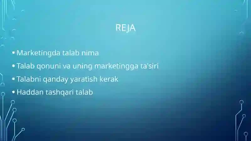 Marketingda talab 2