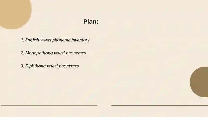 Vowel phonemes 2