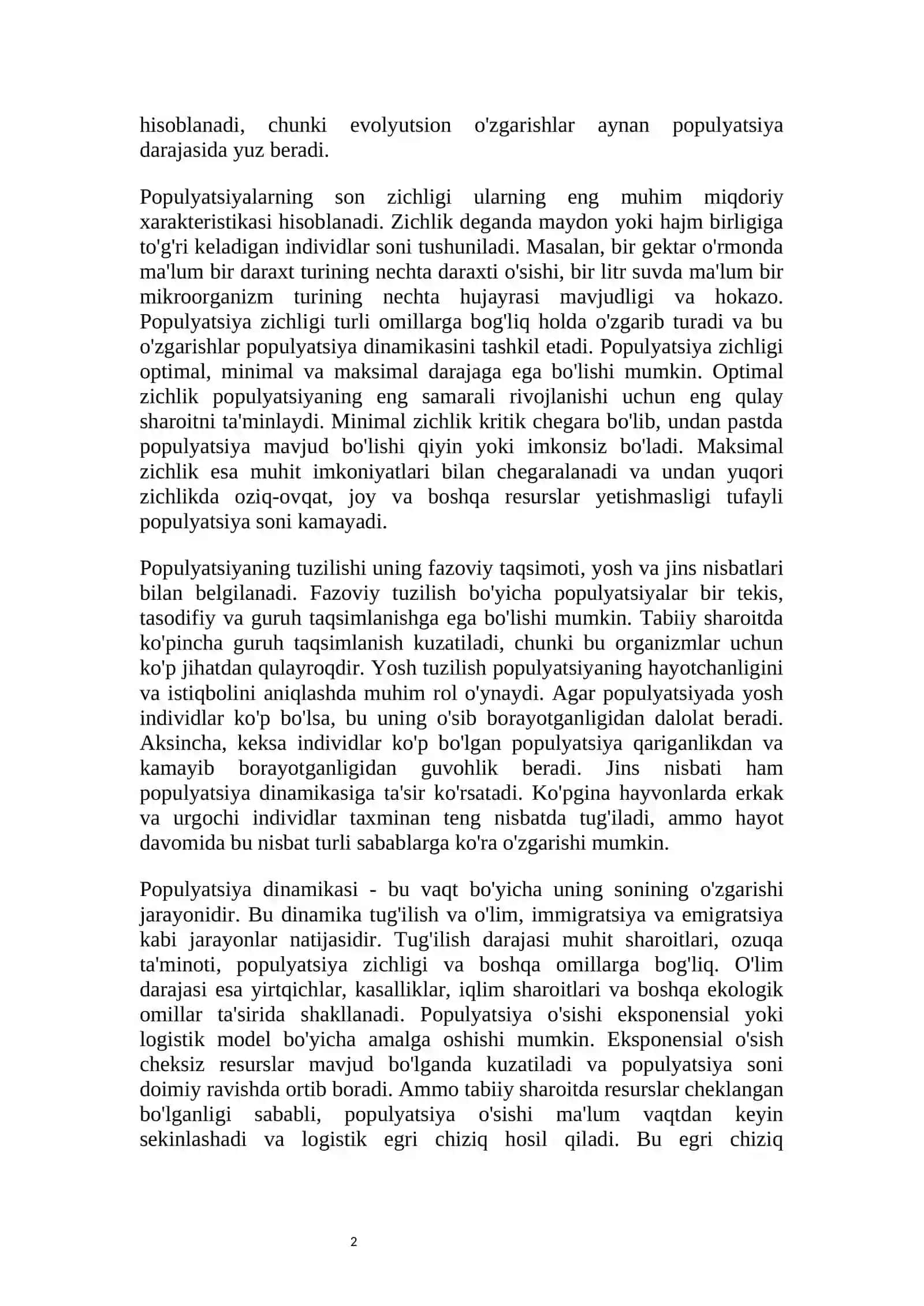 Populyatsiya 2