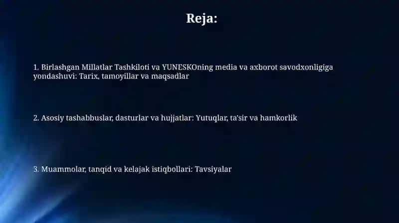 Media va axborot savodxonligi 2