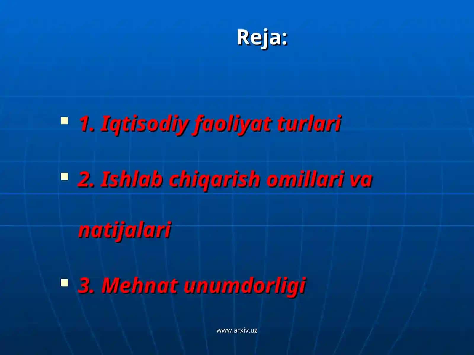 Bozor iqtisodiyotining mazmuni va rivojlanishi 2