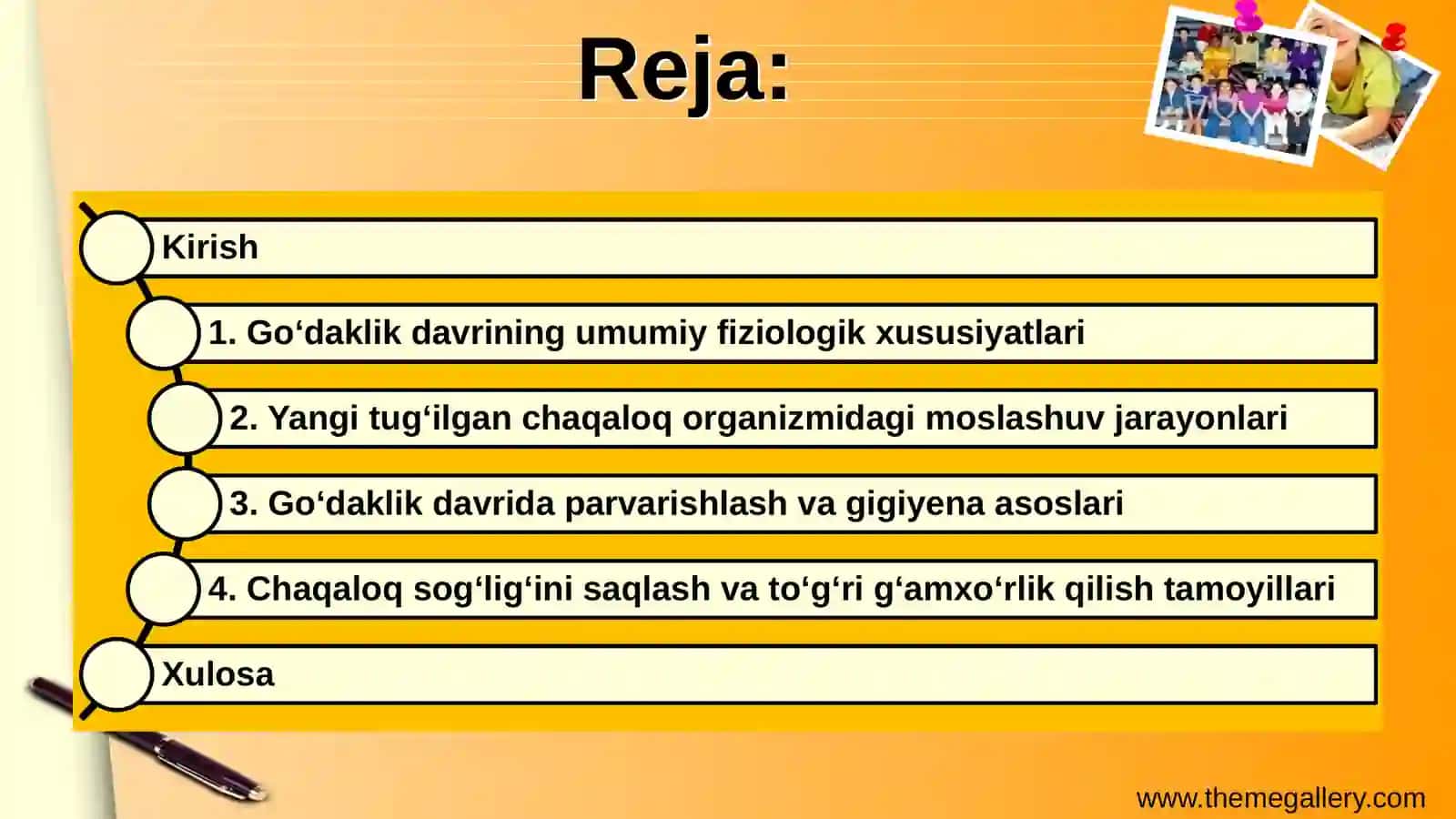 Go‘daklik davrining fiziologik xususiyatlari 2