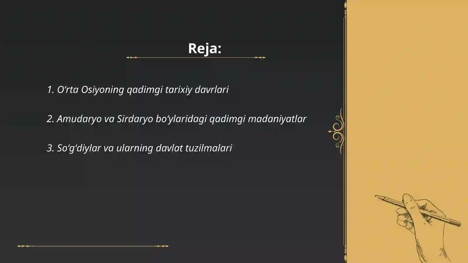 Oʻrta Osiyoning qadimgi xalqlar va davlat birlashmasi 2