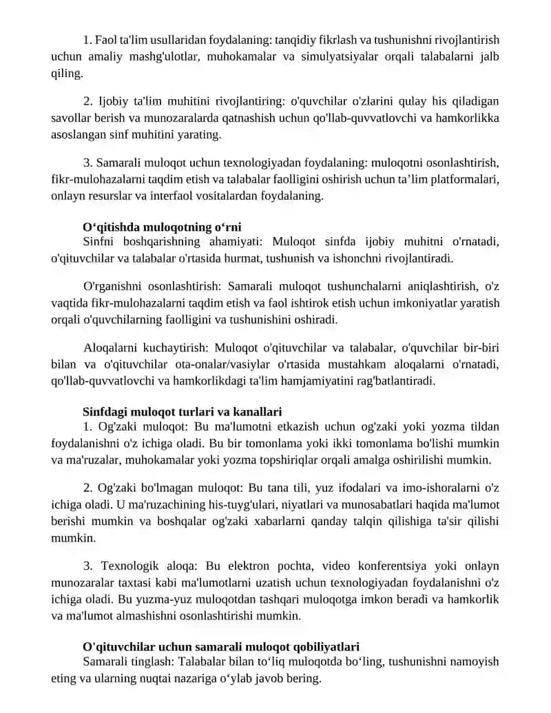 Pedagogik Qobiliyat. Pedagogning Kommunikativ Qobiliyati 2