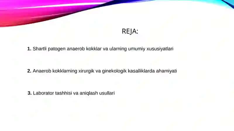 Shartli patogen anaerob kokklar va ularning xususiyatlari 2