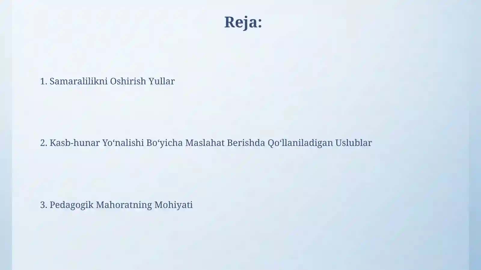 O'quvchilarni kasbga yo'naltirishda pedagog mahoratining o'rni 2