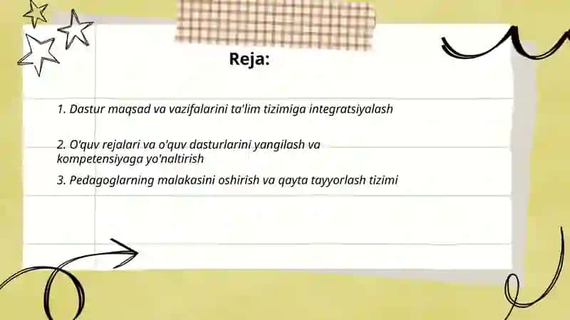 Kadrlar tayyorlash milliy dasturi 2