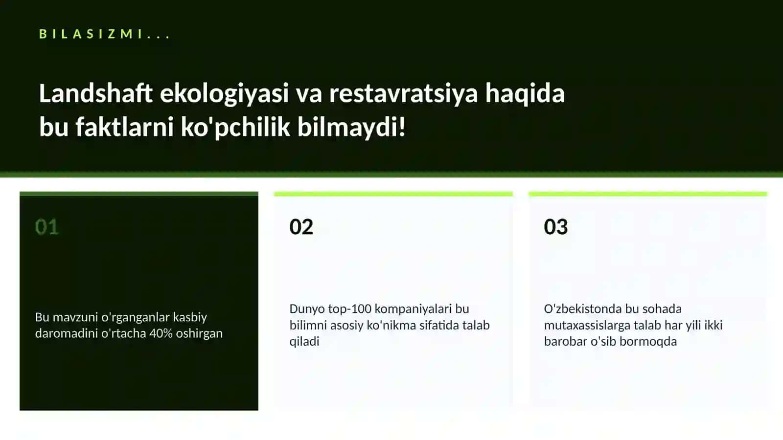 Landshaft ekologiyasi va restavratsiya 2