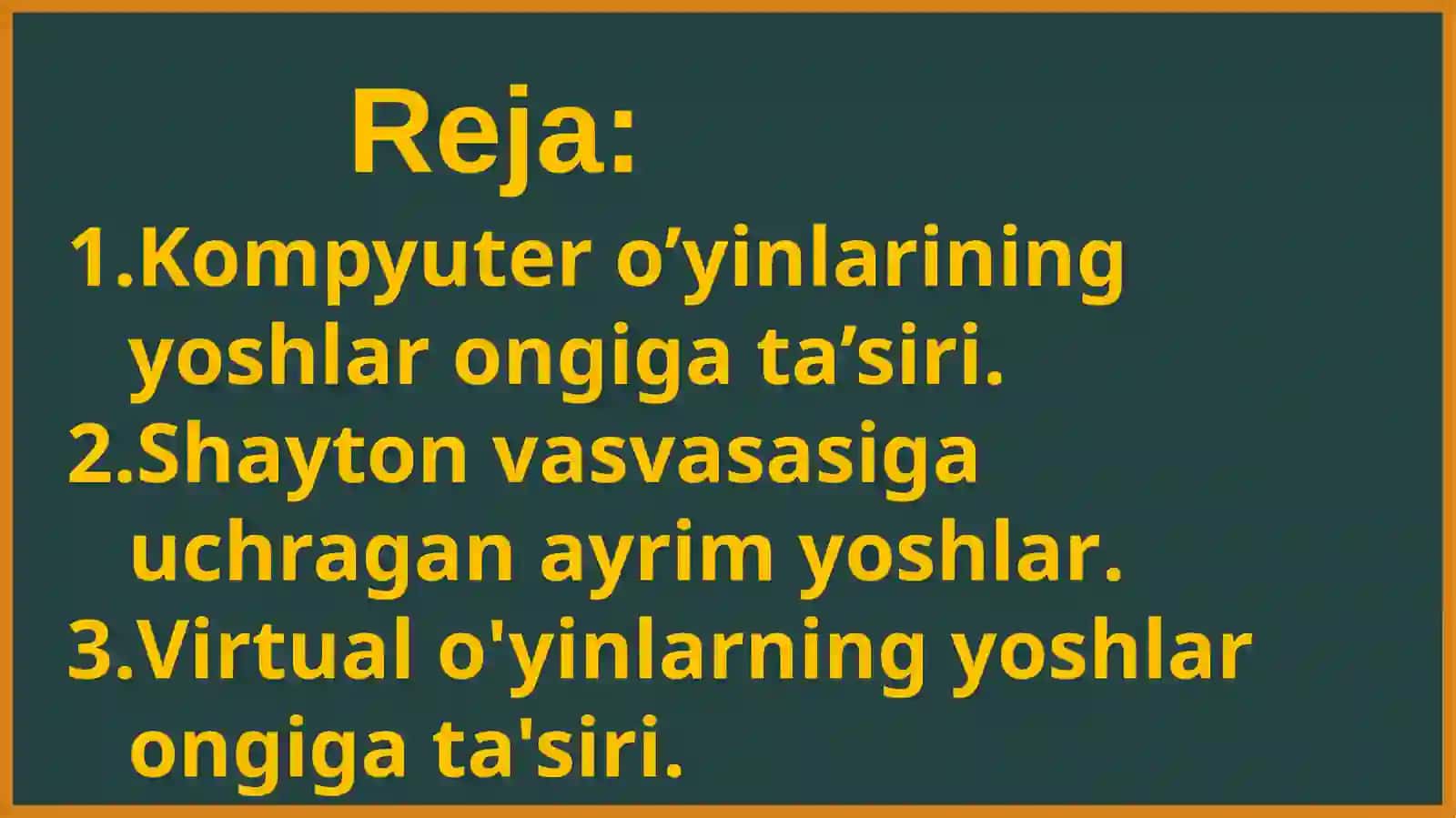 Virtual  o'yinlarning asoratlari 2