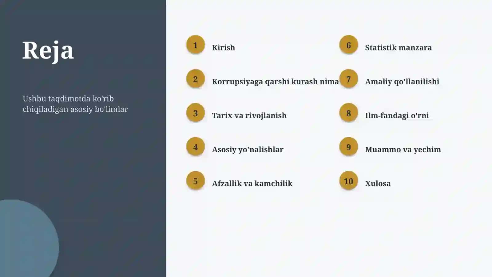 Korrupsiyaga qarshi kurash 2