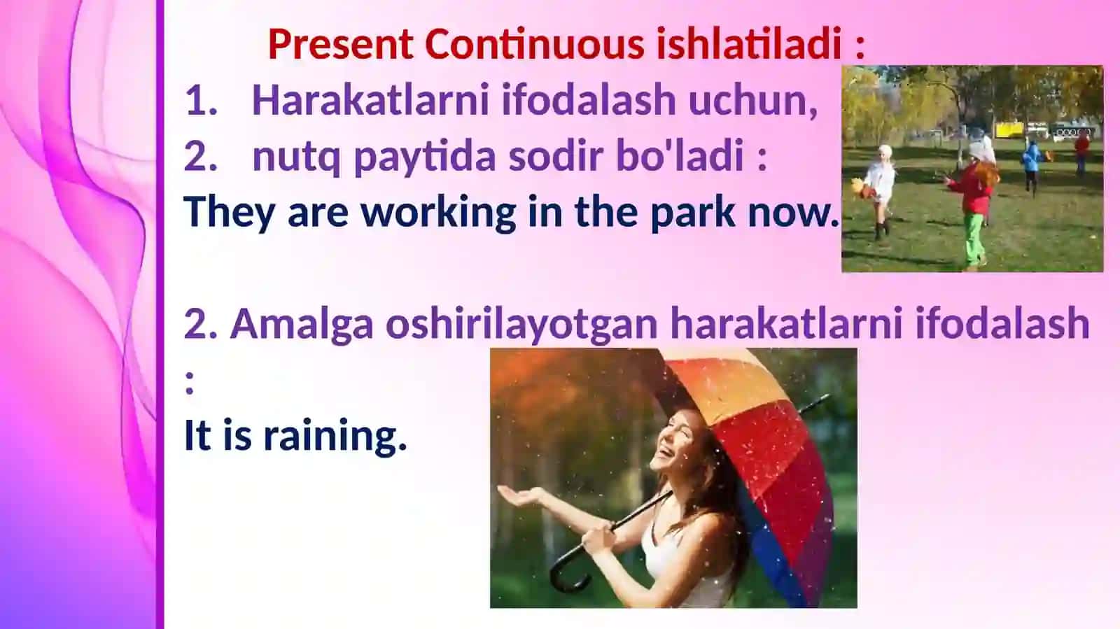 Present continuous 2