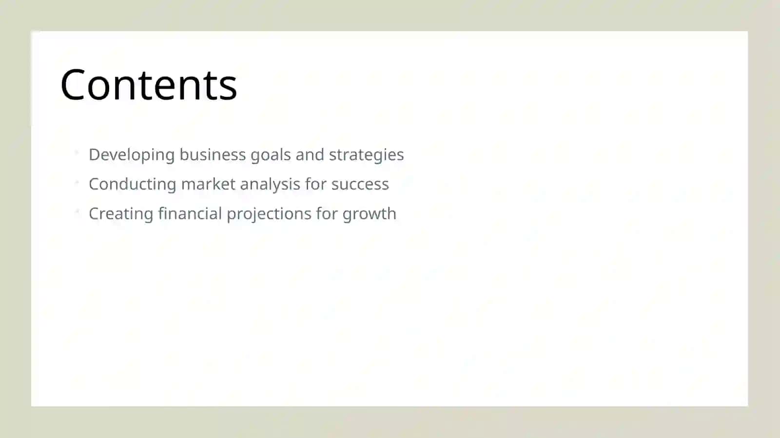 Making an business plan 2