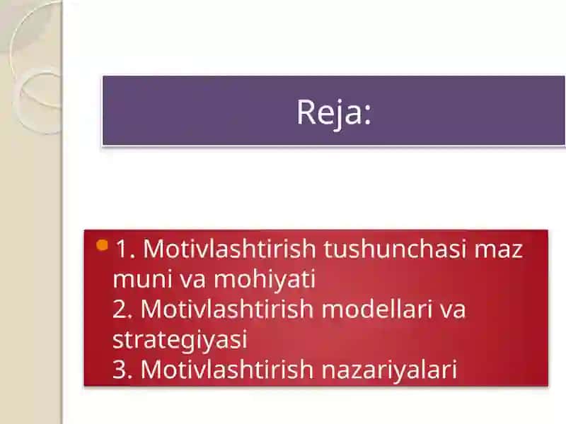 MENEJMENTDA MOTIVLASHTIRISH 2