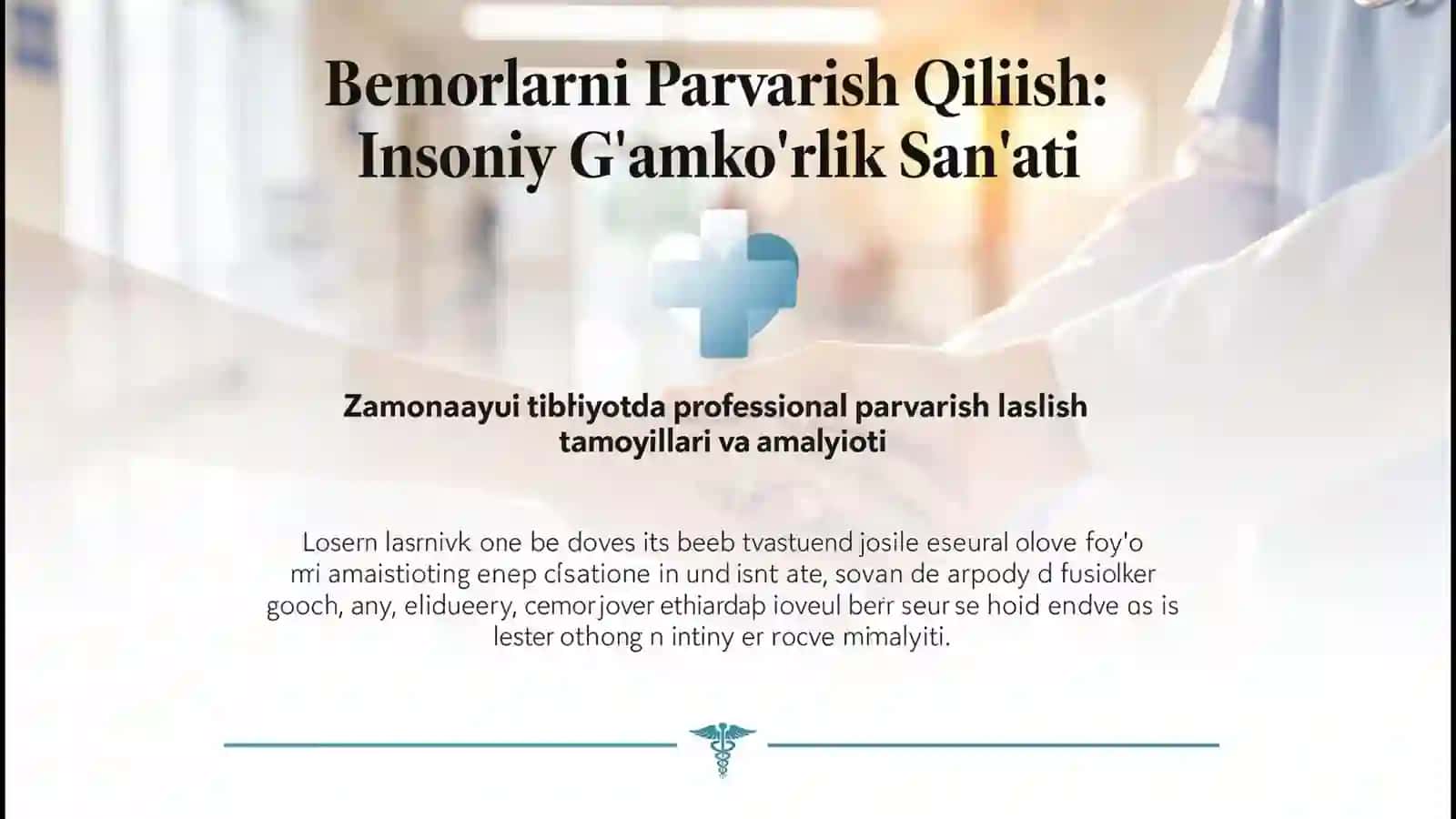 Gastroenterologik Bemorlarni Parvarish Qilish: Asosiy Qoidalar va Amaliyotlar 2