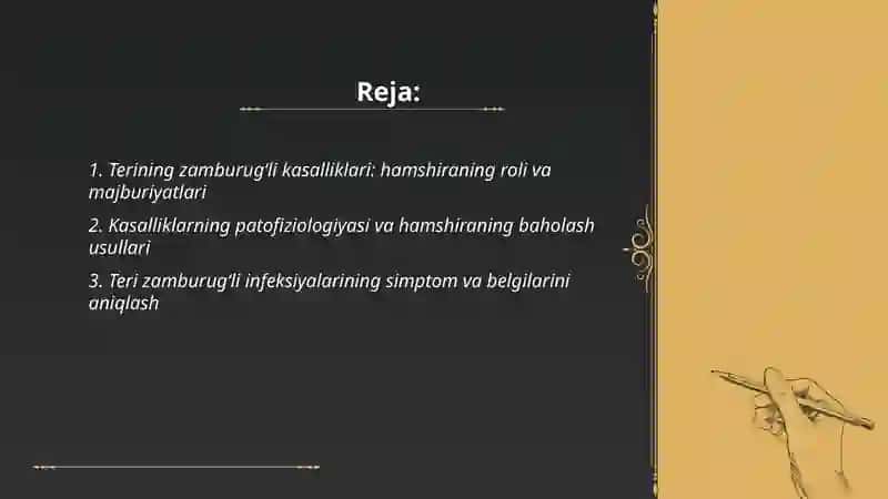 Terining zamburug‘li kasalliklarida hamshiralik ishi 2