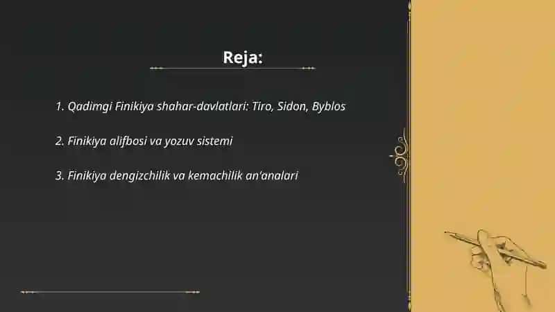 Qadimgi Finikiya Suriya Falastin davlatlari 2