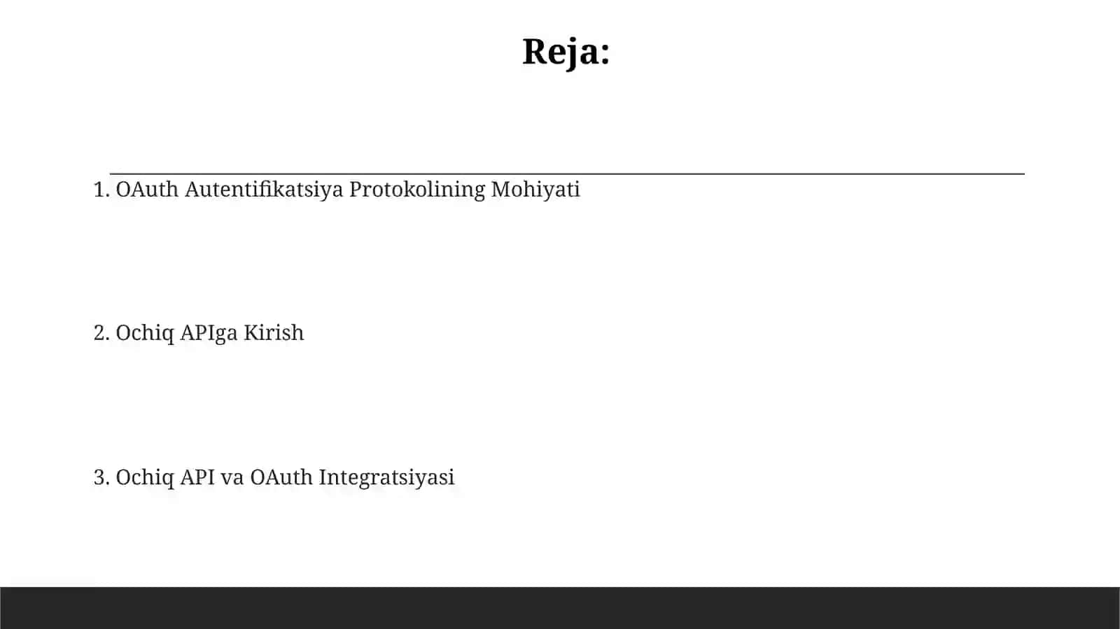 OAuth 2.0 autentifikatsiya protokoli 2
