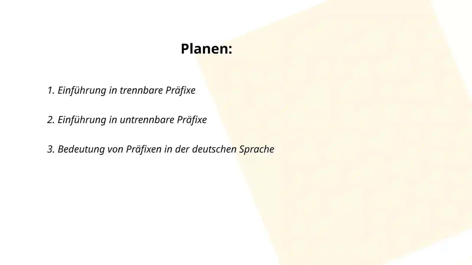 Trennbare und untrennbare Prafixe 2