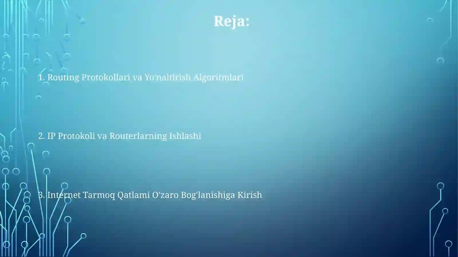 Internet tarmoq pog’onalarini bog’lanishi 2