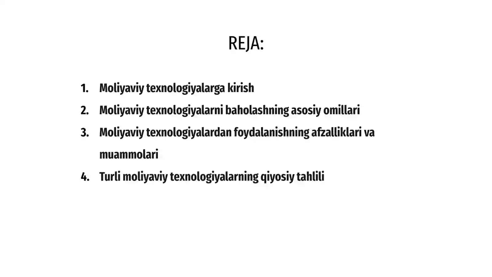 Moliyaviy texnalogyalar qo'llanish samaradorligini baholash 2