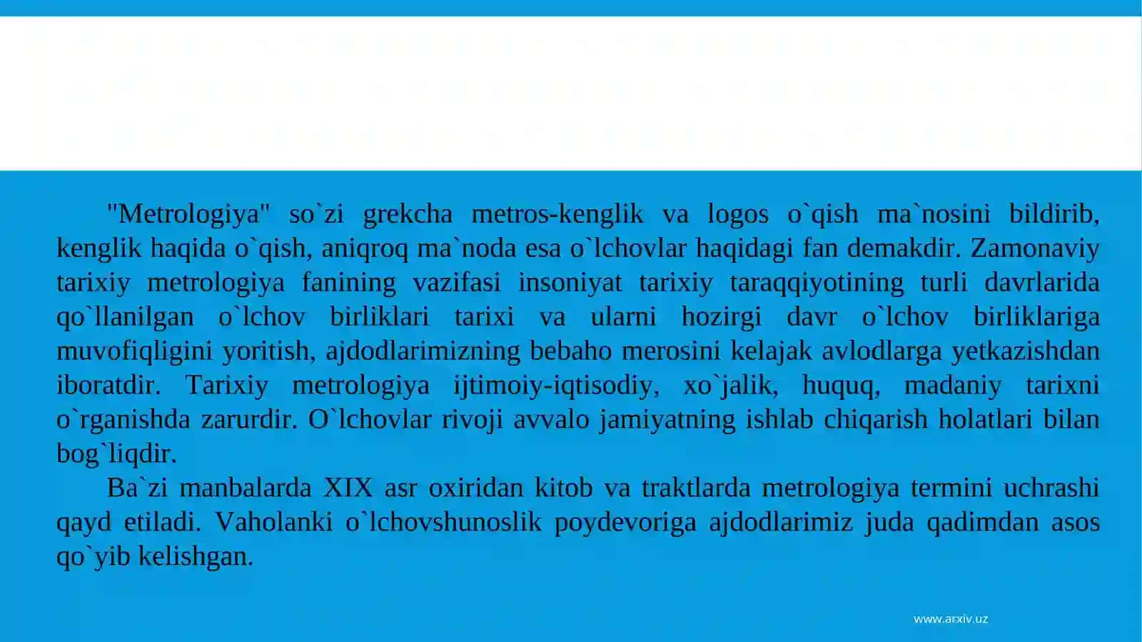 Metrologiya fanining maqsad va vazifalari 2