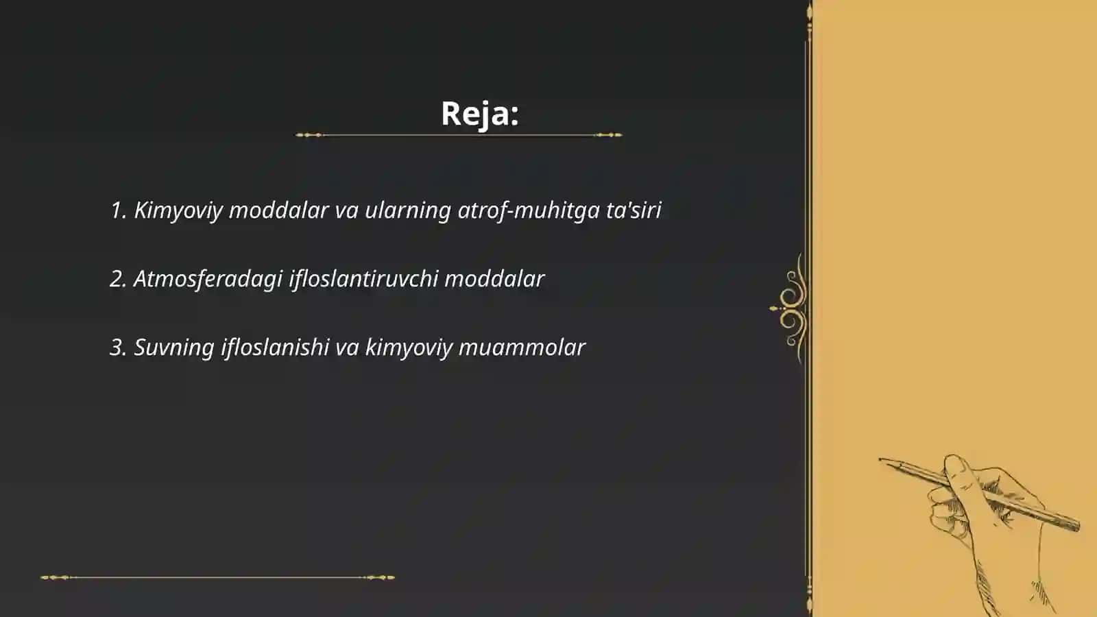 Kimyo va atrof muhit 2