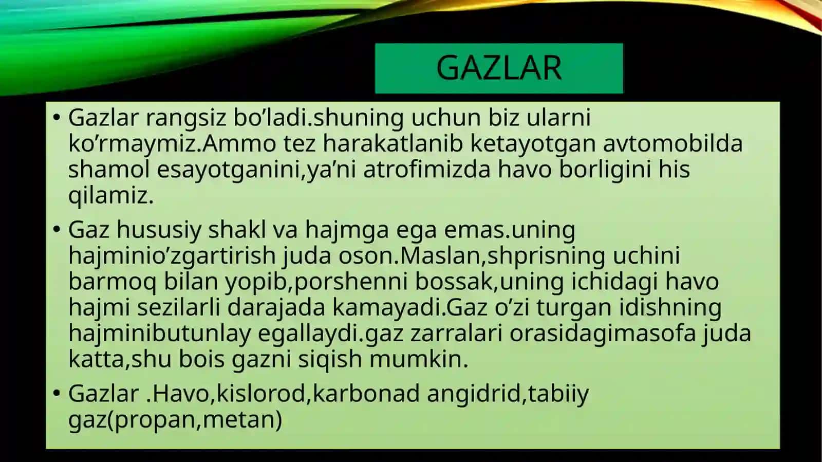 Gazlar 2